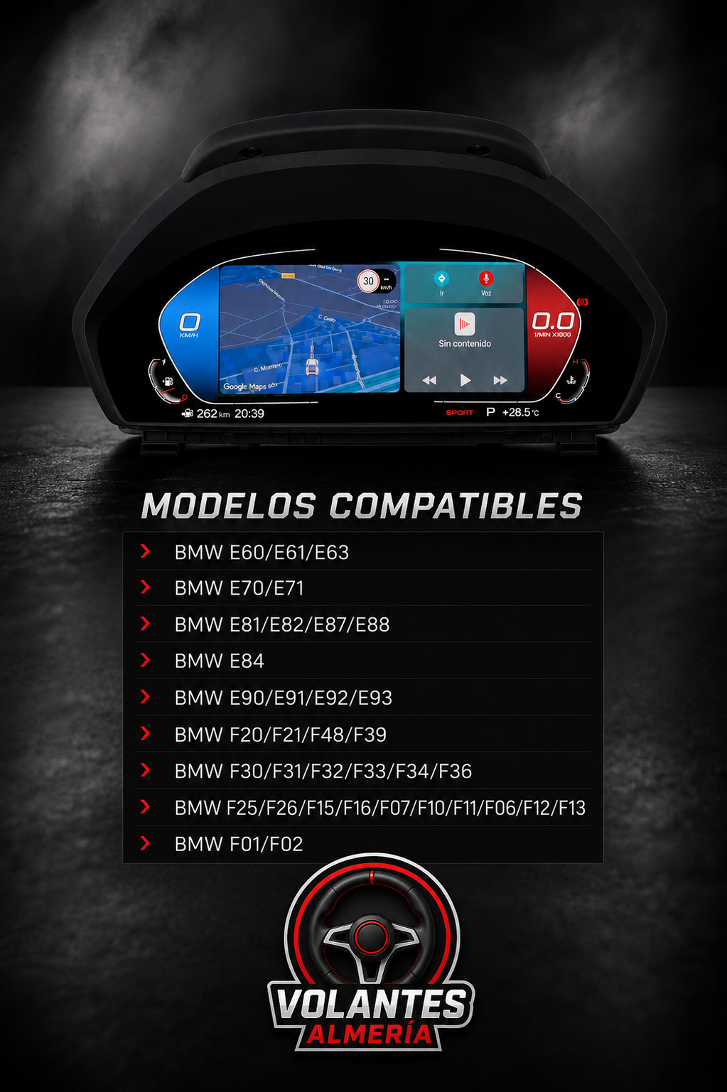 Cuadro DIGITAL CarPlay BMW